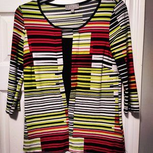 Laura Petite top, multi color size XS